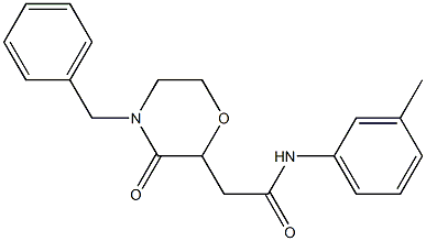 2-(4-benzyl-3-oxo-2-morpholinyl)-N-(3-methylphenyl)acetamide|