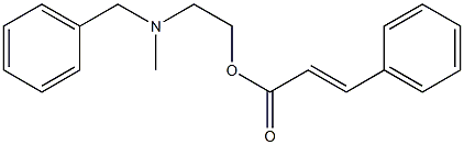 2-[benzyl(methyl)amino]ethyl 3-phenylacrylate 化学構造式