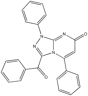 3-benzoyl-1,5-diphenyl[1,2,4]triazolo[4,3-a]pyrimidin-7(1H)-one Structure