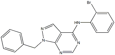  1-benzyl-N-(2-bromophenyl)-1H-pyrazolo[3,4-d]pyrimidin-4-amine