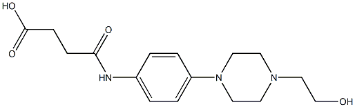 4-{4-[4-(2-hydroxyethyl)-1-piperazinyl]anilino}-4-oxobutanoicacid Structure