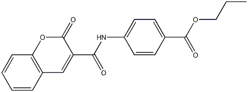  propyl 4-{[(2-oxo-2H-chromen-3-yl)carbonyl]amino}benzoate