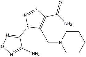 1-(4-amino-1,2,5-oxadiazol-3-yl)-5-(1-piperidinylmethyl)-1H-1,2,3-triazole-4-carboxamide Structure
