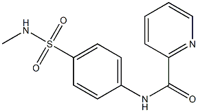 N-{4-[(methylamino)sulfonyl]phenyl}-2-pyridinecarboxamide,,结构式