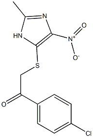 1-(4-chlorophenyl)-2-({4-nitro-2-methyl-1H-imidazol-5-yl}sulfanyl)ethanone
