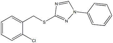 3-[(2-chlorobenzyl)sulfanyl]-1-phenyl-1H-1,2,4-triazole 结构式