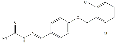 4-[(2,6-dichlorobenzyl)oxy]benzaldehyde thiosemicarbazone Structure