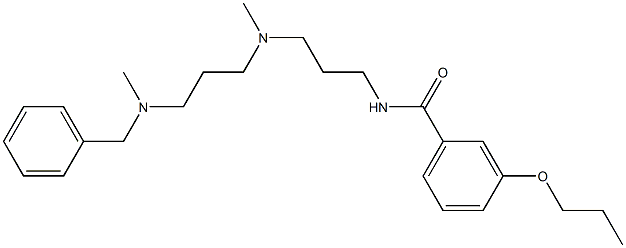 N-{3-[{3-[benzyl(methyl)amino]propyl}(methyl)amino]propyl}-3-propoxybenzamide Structure