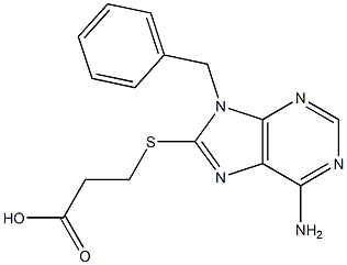 3-[(6-amino-9-benzyl-9H-purin-8-yl)sulfanyl]propanoic acid