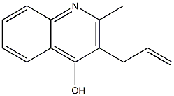 3-allyl-2-methyl-4-quinolinol,,结构式