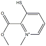 2-(methoxycarbonyl)-1-methyl-3-sulfanylpyridinium 化学構造式
