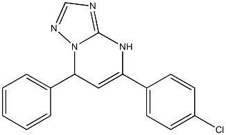 5-(4-chlorophenyl)-7-phenyl-4,7-dihydro[1,2,4]triazolo[1,5-a]pyrimidine Struktur