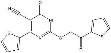6-oxo-2-{[2-oxo-2-(2-thienyl)ethyl]sulfanyl}-4-(2-thienyl)-1,6-dihydro-5-pyrimidinecarbonitrile