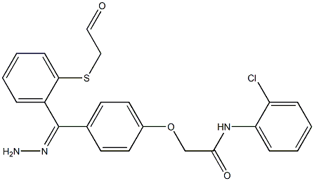 N-(2-chlorophenyl)-2-(4-{2-[(phenylsulfanyl)acetyl]carbohydrazonoyl}phenoxy)acetamide