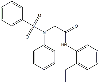 N-(2-ethylphenyl)-2-[(phenylsulfonyl)anilino]acetamide