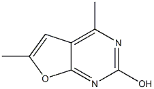 4,6-dimethylfuro[2,3-d]pyrimidin-2-ol,,结构式