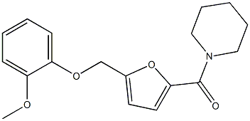  1-{5-[(2-methoxyphenoxy)methyl]-2-furoyl}piperidine