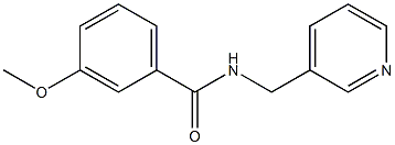 3-methoxy-N-(3-pyridinylmethyl)benzamide,,结构式