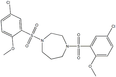 1,4-bis[(5-chloro-2-methoxyphenyl)sulfonyl]-1,4-diazepane|