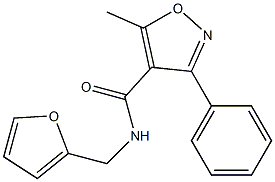 N-(2-furylmethyl)-5-methyl-3-phenyl-4-isoxazolecarboxamide|