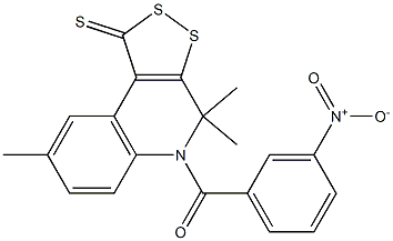  5-{3-nitrobenzoyl}-4,4,8-trimethyl-4,5-dihydro-1H-[1,2]dithiolo[3,4-c]quinoline-1-thione