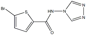 5-bromo-N-(4H-1,2,4-triazol-4-yl)-2-thiophenecarboxamide,,结构式