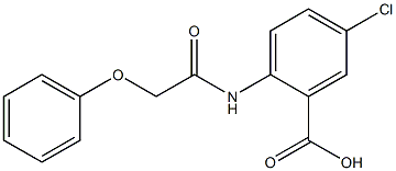 5-chloro-2-[(phenoxyacetyl)amino]benzoic acid 结构式