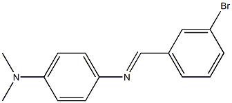 N-(3-bromobenzylidene)-N-[4-(dimethylamino)phenyl]amine 结构式