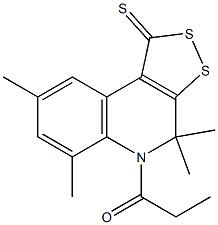 4,4,6,8-tetramethyl-5-propionyl-4,5-dihydro-1H-[1,2]dithiolo[3,4-c]quinoline-1-thione