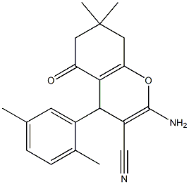 2-amino-4-(2,5-dimethylphenyl)-7,7-dimethyl-5-oxo-5,6,7,8-tetrahydro-4H-chromene-3-carbonitrile