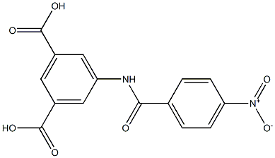 5-({4-nitrobenzoyl}amino)isophthalic acid,,结构式