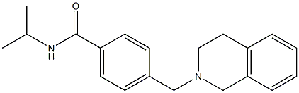 4-(3,4-dihydro-2(1H)-isoquinolinylmethyl)-N-isopropylbenzamide Structure