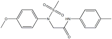  2-[4-methoxy(methylsulfonyl)anilino]-N-(4-methylphenyl)acetamide