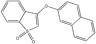 3-(2-naphthyloxy)-1-benzothiophene 1,1-dioxide 结构式
