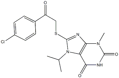 8-{[2-(4-chlorophenyl)-2-oxoethyl]sulfanyl}-7-isopropyl-3-methyl-3,7-dihydro-1H-purine-2,6-dione