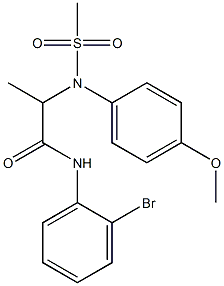 N-(2-bromophenyl)-2-[4-methoxy(methylsulfonyl)anilino]propanamide