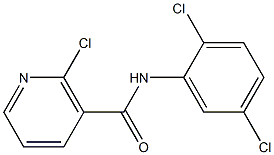 2-chloro-N-(2,5-dichlorophenyl)nicotinamide Struktur