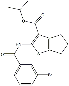 isopropyl 2-[(3-bromobenzoyl)amino]-5,6-dihydro-4H-cyclopenta[b]thiophene-3-carboxylate