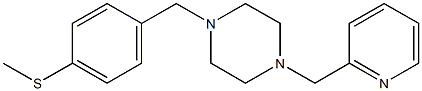 methyl 4-{[4-(2-pyridinylmethyl)-1-piperazinyl]methyl}phenyl sulfide 结构式