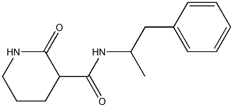  N-(1-methyl-2-phenylethyl)-2-oxo-3-piperidinecarboxamide