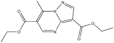 diethyl 7-methylpyrazolo[1,5-a]pyrimidine-3,6-dicarboxylate Struktur