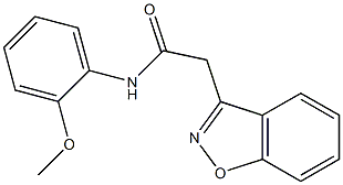 2-(1,2-benzisoxazol-3-yl)-N-(2-methoxyphenyl)acetamide Struktur