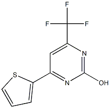 4-(2-thienyl)-6-(trifluoromethyl)-2-pyrimidinol Structure