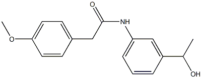 N-[3-(1-hydroxyethyl)phenyl]-2-(4-methoxyphenyl)acetamide Structure