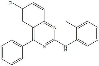 N-(6-chloro-4-phenyl-2-quinazolinyl)-N-(2-methylphenyl)amine|