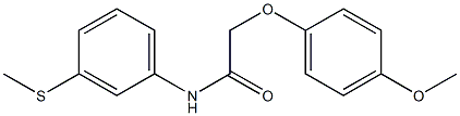  2-(4-methoxyphenoxy)-N-[3-(methylsulfanyl)phenyl]acetamide