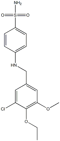 4-[(3-chloro-4-ethoxy-5-methoxybenzyl)amino]benzenesulfonamide