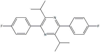 2,5-bis(4-fluorophenyl)-3,6-diisopropylpyrazine Structure