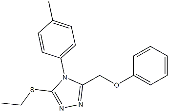 3-(ethylsulfanyl)-4-(4-methylphenyl)-5-(phenoxymethyl)-4H-1,2,4-triazole