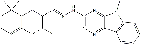 3,8,8-trimethyl-1,2,3,4,6,7,8,8a-octahydro-2-naphthalenecarbaldehyde (5-methyl-5H-[1,2,4]triazino[5,6-b]indol-3-yl)hydrazone